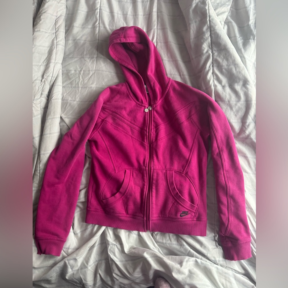 Vintage hot pink Nike hoodie